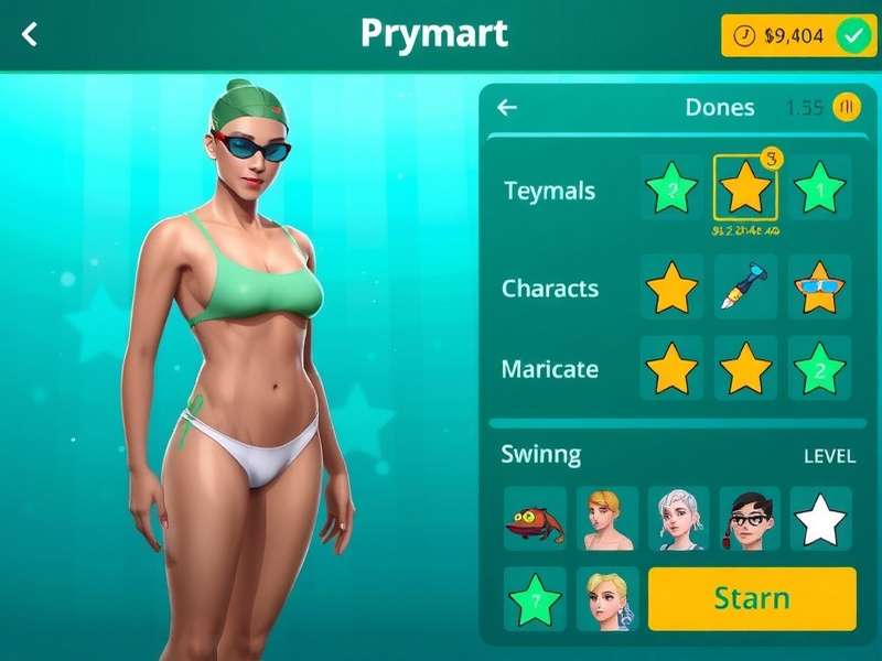 Emerald Elite Swimmers gameplay screenshot